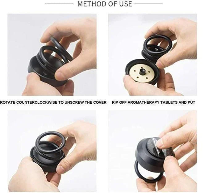 Solar Energy Rotating Car Air Freshener - Long-Lasting French Organic Fragrance