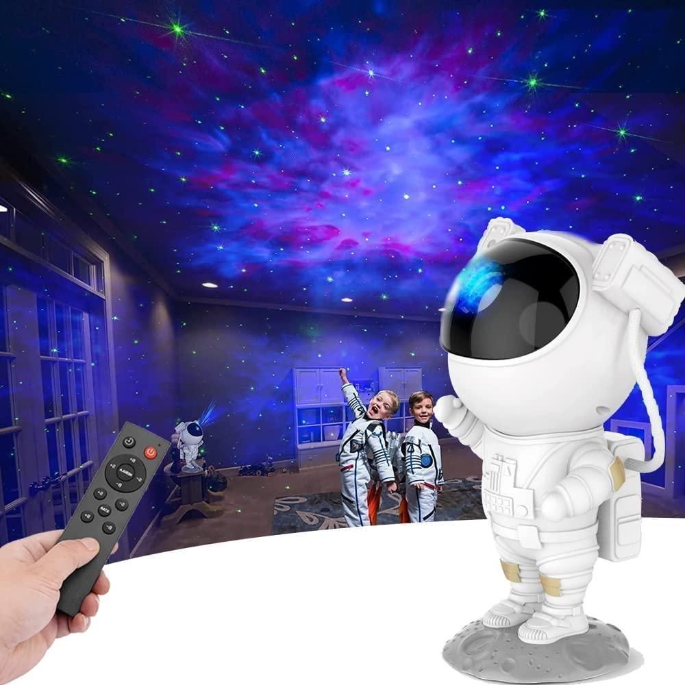 Astronaut Galaxy Projector Lamp with Remote – 360° Head Rotation (1 Pc)