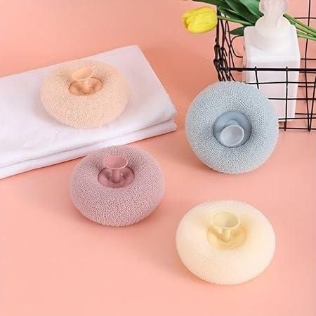 Silicone Bath Towel Scrub & Massage Shower Ball with Suction Cup