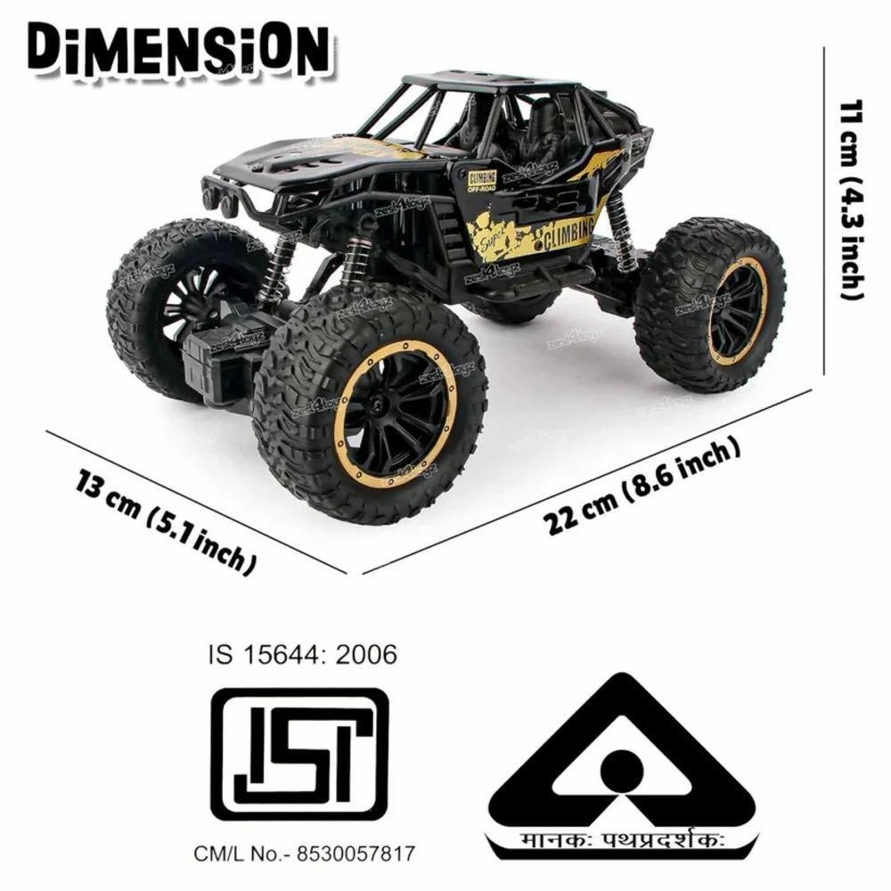 High-Speed Remote Controlled Rock Crawler Monster Truck – Off-Road RC Toy for Kids (396g)