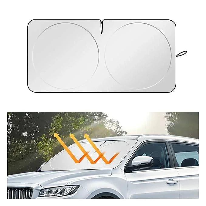 Folding Car Window Sunshade Cover - UV Protection & Interior Cooler