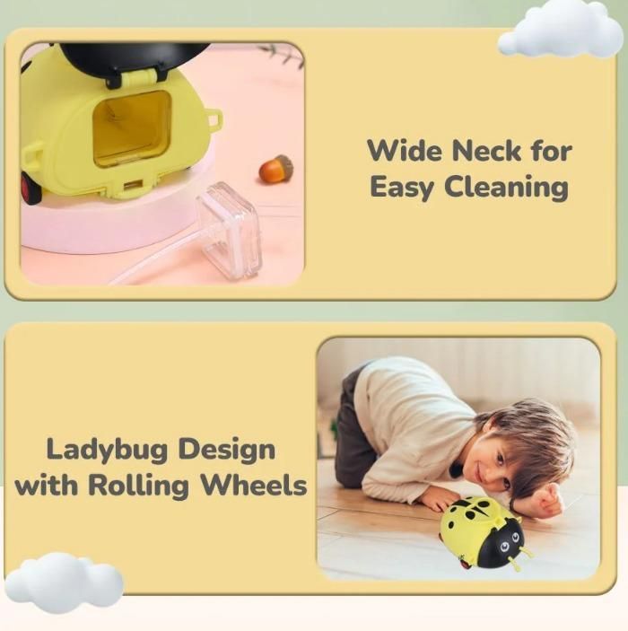 Beetle Baby Straw Sipper – Leak-Proof, BPA-Free & Adjustable Straps