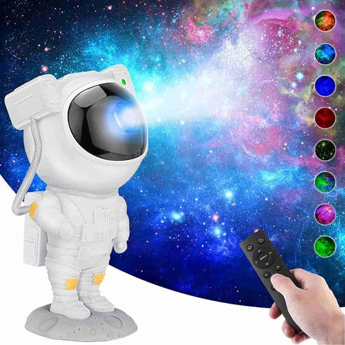 Astronaut Galaxy Projector Lamp with Remote – 360° Head Rotation (1 Pc)