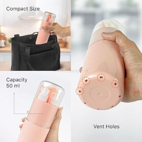6-in-1 Portable Travel Kit - Leakproof Toothbrush, Dispenser & Essentials