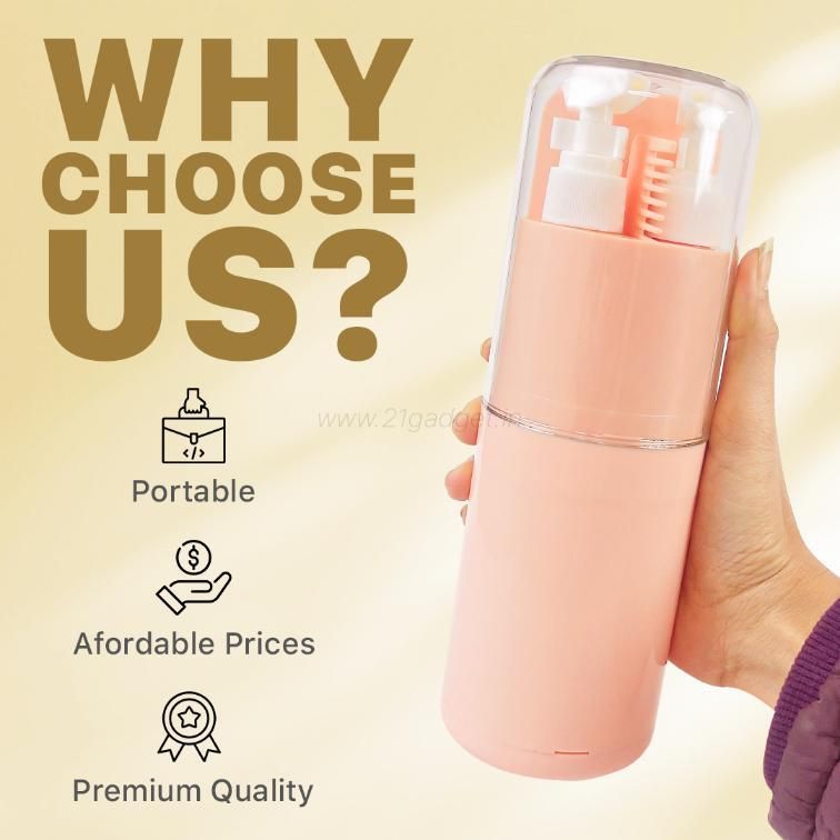 6-in-1 Portable Travel Kit - Leakproof Toothbrush, Dispenser & Essentials