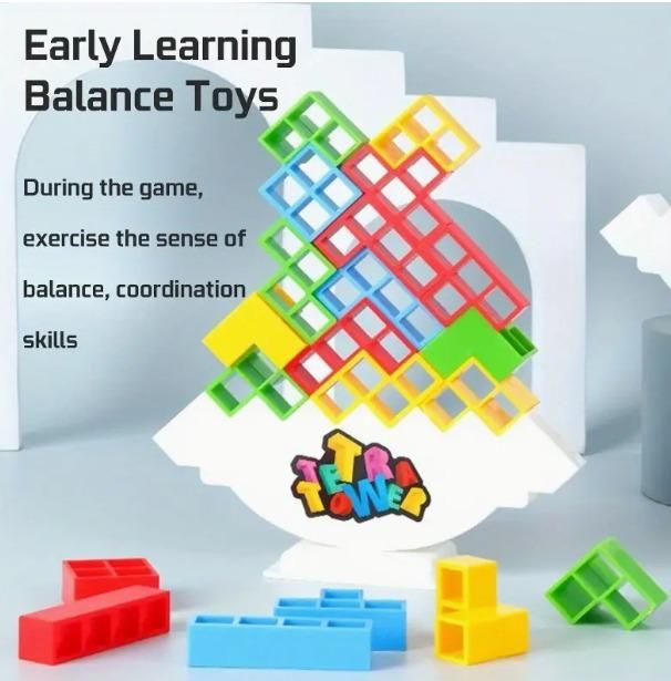 Tricky Tower Balance Blocks Game – Fun Stacking Toy for Kids to Learn Colors & Skills