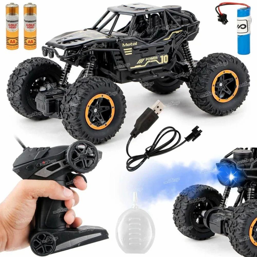 High-Speed Remote Controlled Rock Crawler Monster Truck – Off-Road RC Toy for Kids (396g)