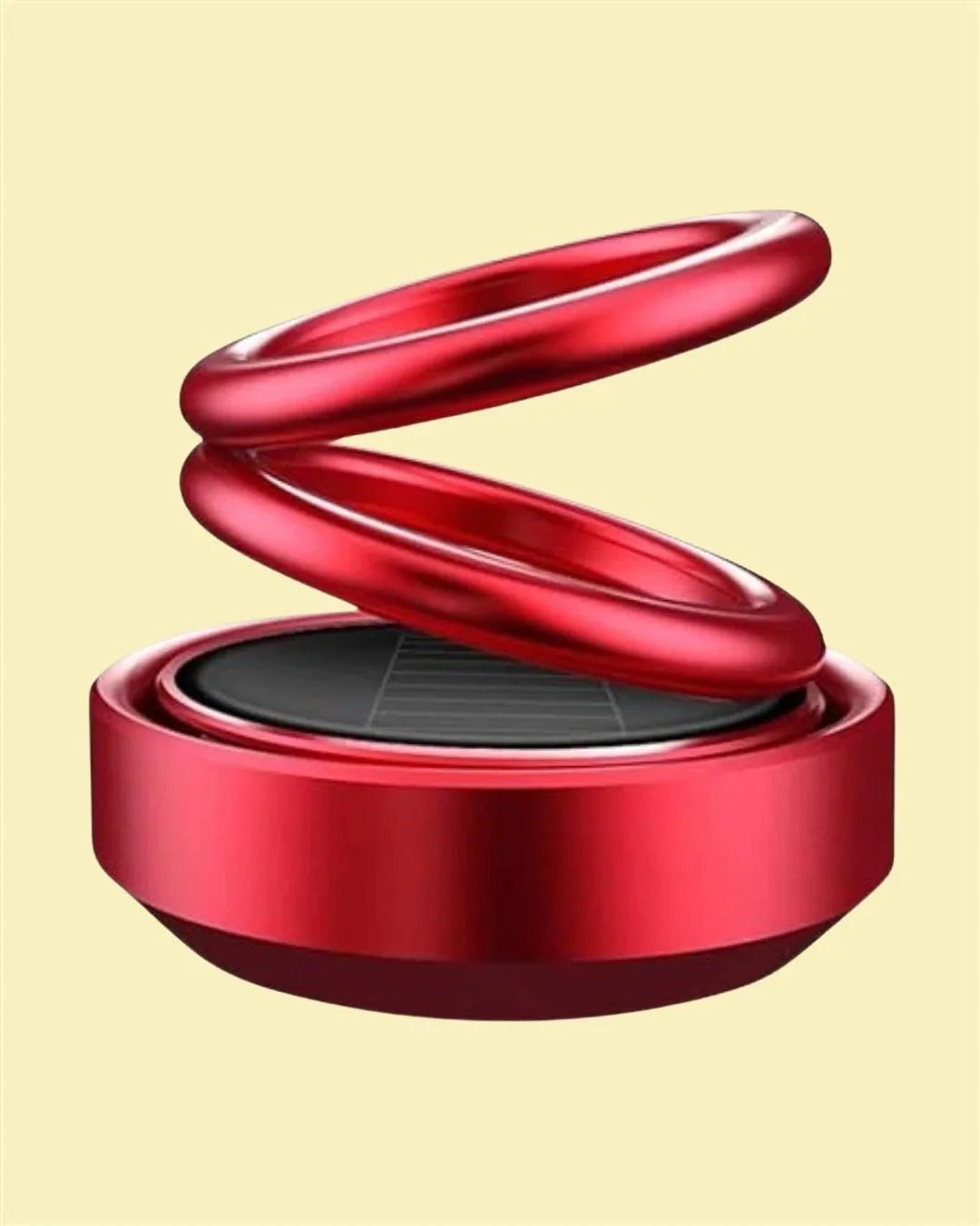 Solar Energy Rotating Car Air Freshener - Long-Lasting French Organic Fragrance