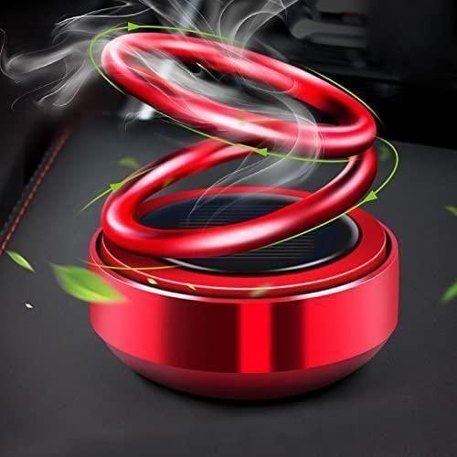 Solar Energy Rotating Car Air Freshener - Long-Lasting French Organic Fragrance