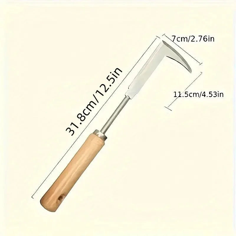 Stainless Steel Handheld Weed Puller - Manual Garden Weeder Tool