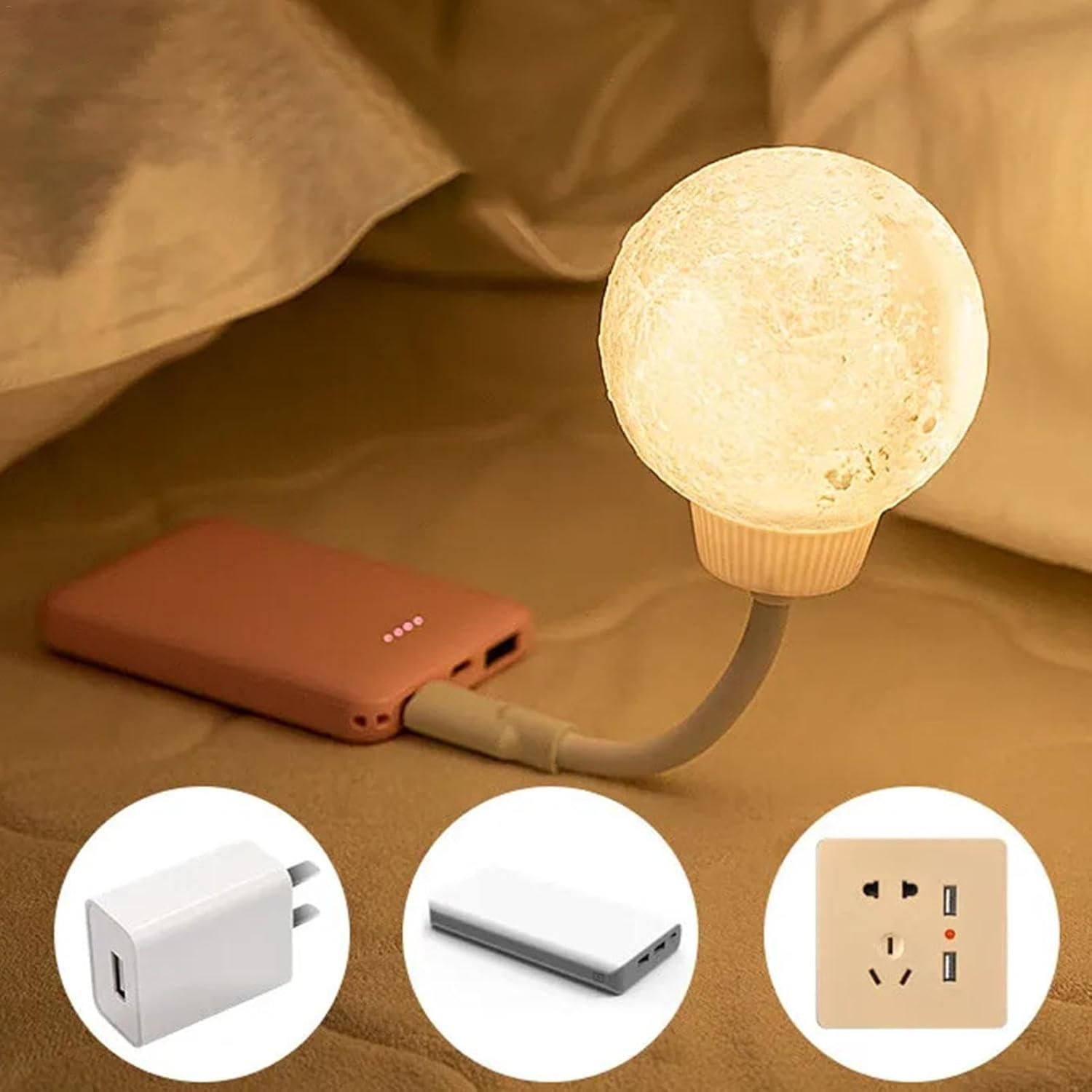 Moon Lights for Bedroom | Moon LED Night Light - Lamp for Home Office - 1 Pcs
