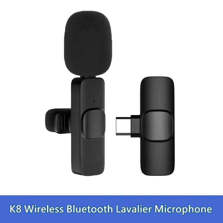 K8 Wireless Lavalier Microphone – Type-C & iPhone | Noise Cancelling | 360° Audio