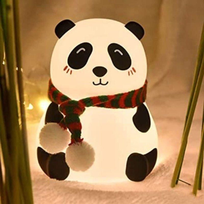 Cute Panda Silicone Night Lamp for Kids – Touch Sensor with 7 Color Options | Soft & Safe