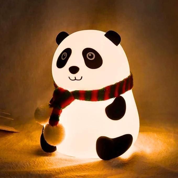 Cute Panda Silicone Night Lamp for Kids – Touch Sensor with 7 Color Options | Soft & Safe
