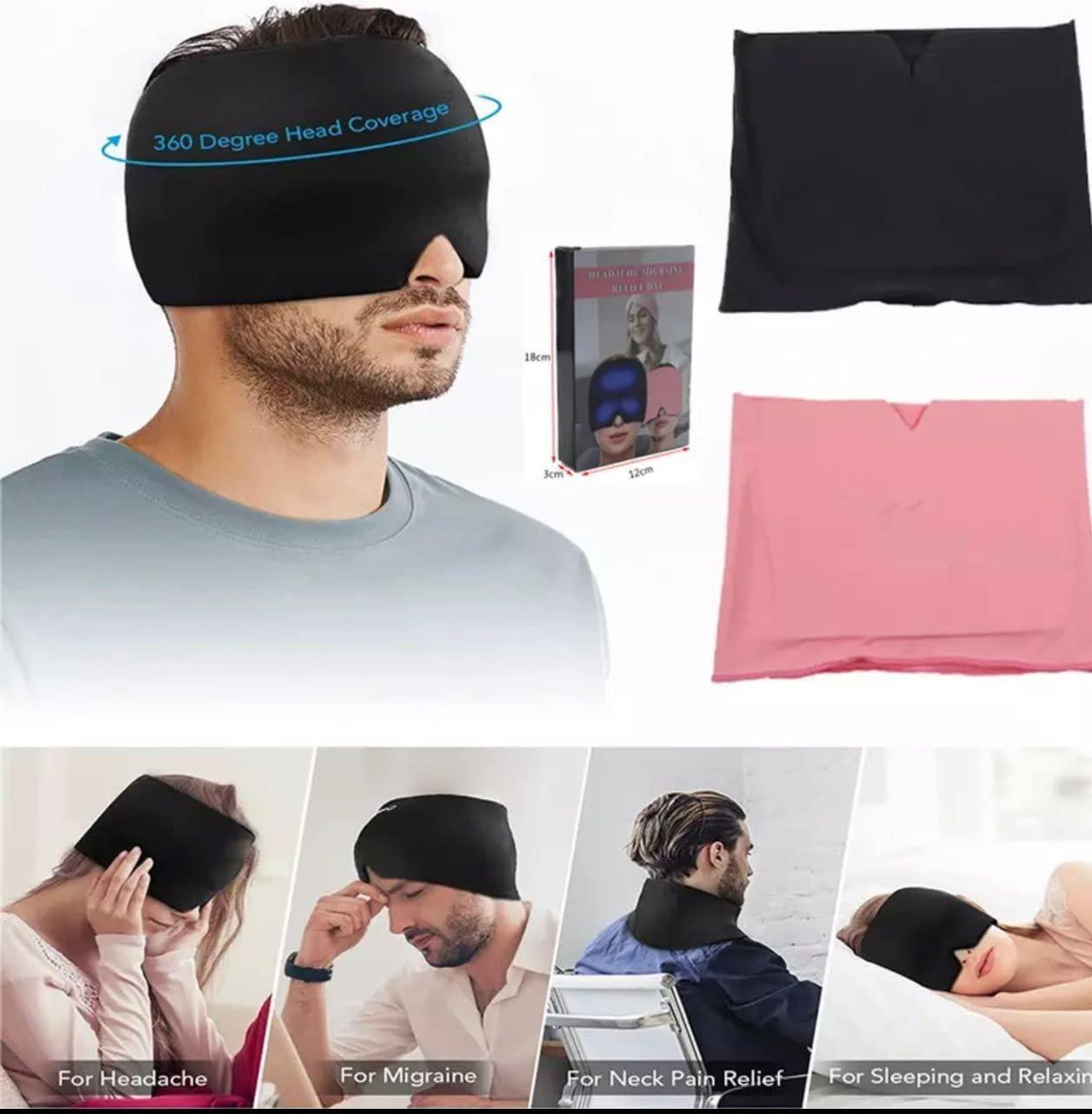 360° Migraine Relief Cap – Cold Therapy Headache Ice Wrap