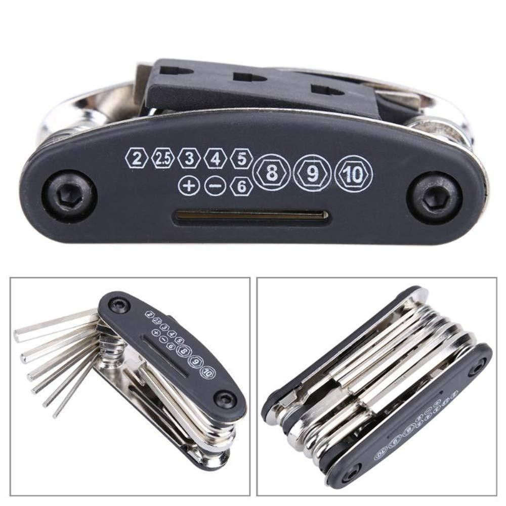 15-in-1 Multipurpose Bicycle Tool Kit - Portable Wrench & Hex Key Set