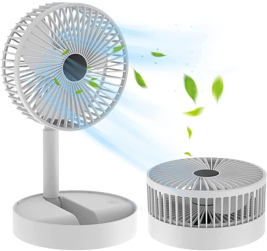 Powerful Rechargeable High-Speed Table Desk Fan - Portable & Quiet