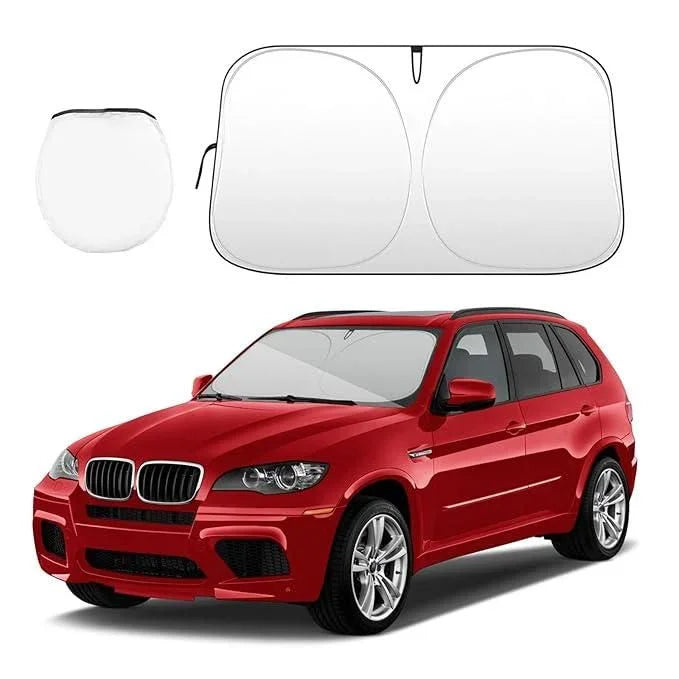 Folding Car Window Sunshade Cover - UV Protection & Interior Cooler