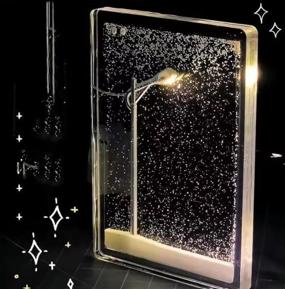 Snow Scene Light Street Lamp – Romantic Winter-Themed DIY Night Light