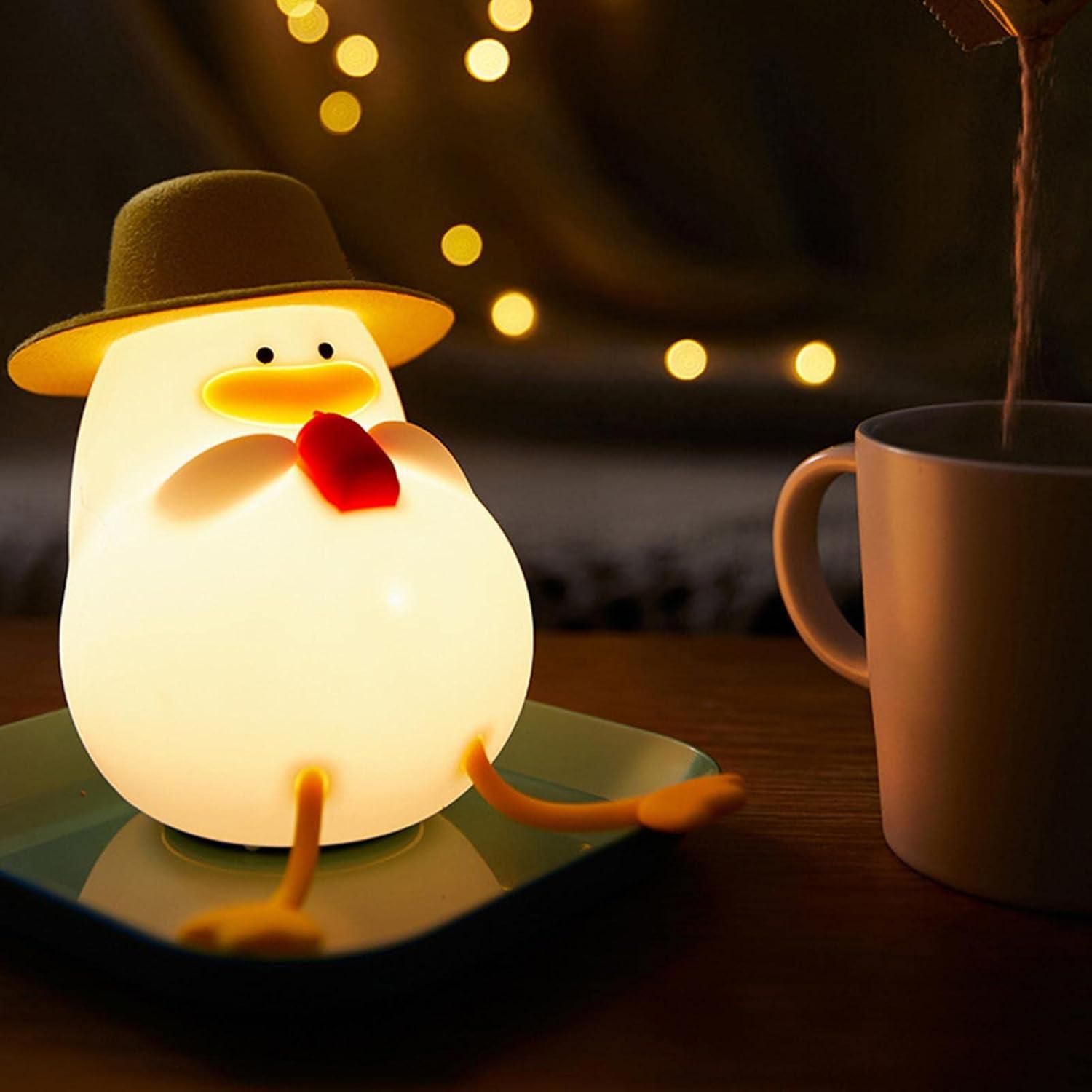 Duck Night Light – Soft Silicone LED Lamp