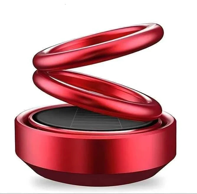 Solar Energy Rotating Car Air Freshener - Long-Lasting French Organic Fragrance