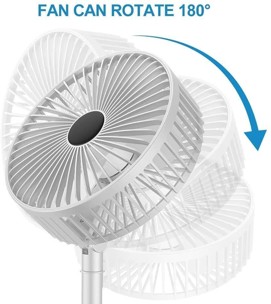 Powerful Rechargeable High-Speed Table Desk Fan - Portable & Quiet