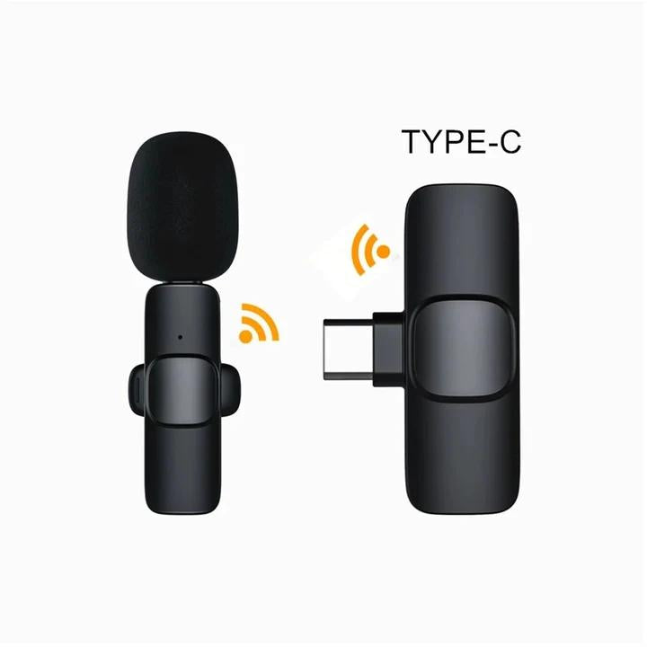 K8 Wireless Lavalier Microphone – Type-C & iPhone | Noise Cancelling | 360° Audio