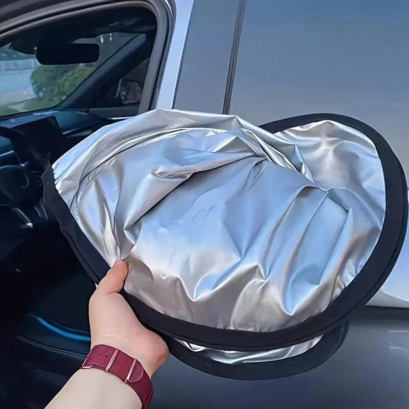 Folding Car Window Sunshade Cover - UV Protection & Interior Cooler