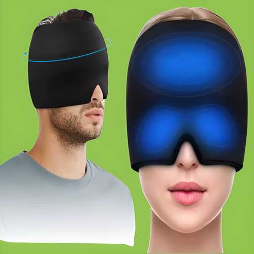 360° Migraine Relief Cap – Cold Therapy Headache Ice Wrap