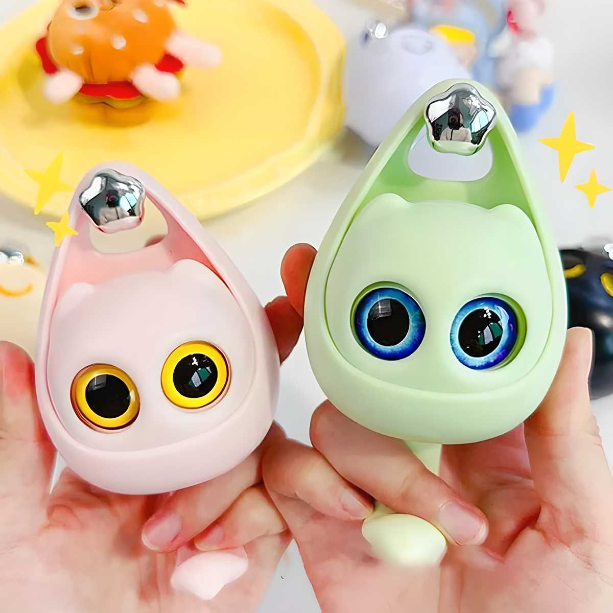 cute wall key hooks pastel cat face suction cup hooks with large googly eyes for hanging keys in entryway