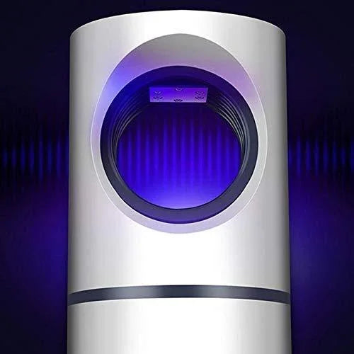 White LED mosquito killer lamp with circular light and sleek modern design